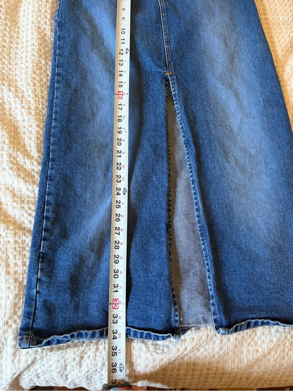 U.S. Polo Assn. Denim Maxi Skirt with Front Slit